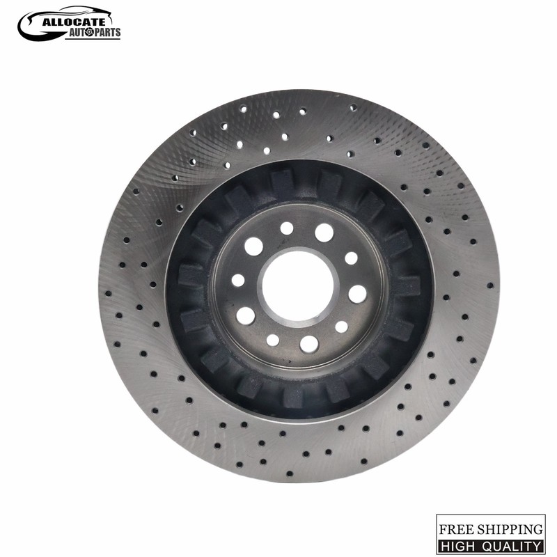 Front+Rear Floating Drilled Vented Rotor For Maserati Ghibli Quattroporte 17-21 gallery