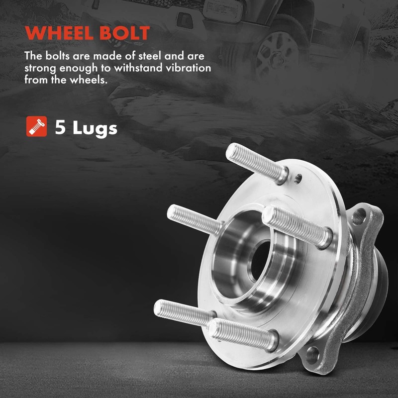 Rear Disc Brake Rotor & Ceramic Pad Wheel Hub for Hyundai Santa Fe 2007-2009 FWD gallery