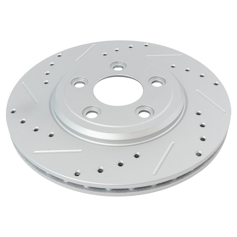 Performance Brake Rotor Drilled & Slotted G-Coated Rear Pair Kit New gallery