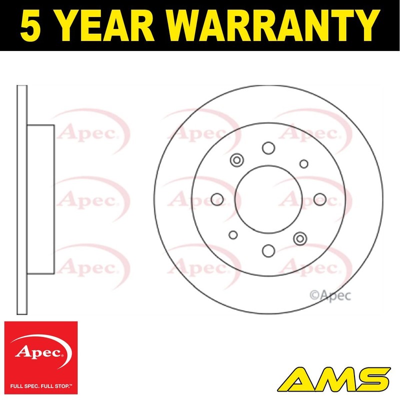 Fits Kia Cerato 2004-2009 1.5 CRDi 1.6 2.0 Brake Disc Rear Apec 584112F100