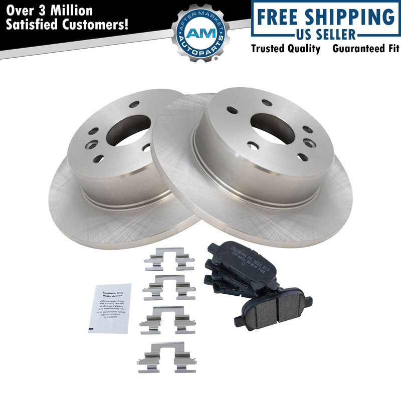Rear Brake Pad & Rotor Kit Brake Rotor For 2000-2004 Toyota Avalon