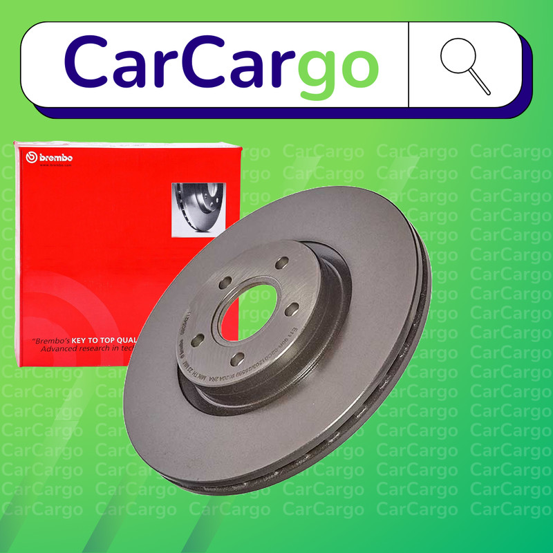 Brembo Vented Front Brake Discs Pair For Volvo V40 T3 2015-2019 320 mm