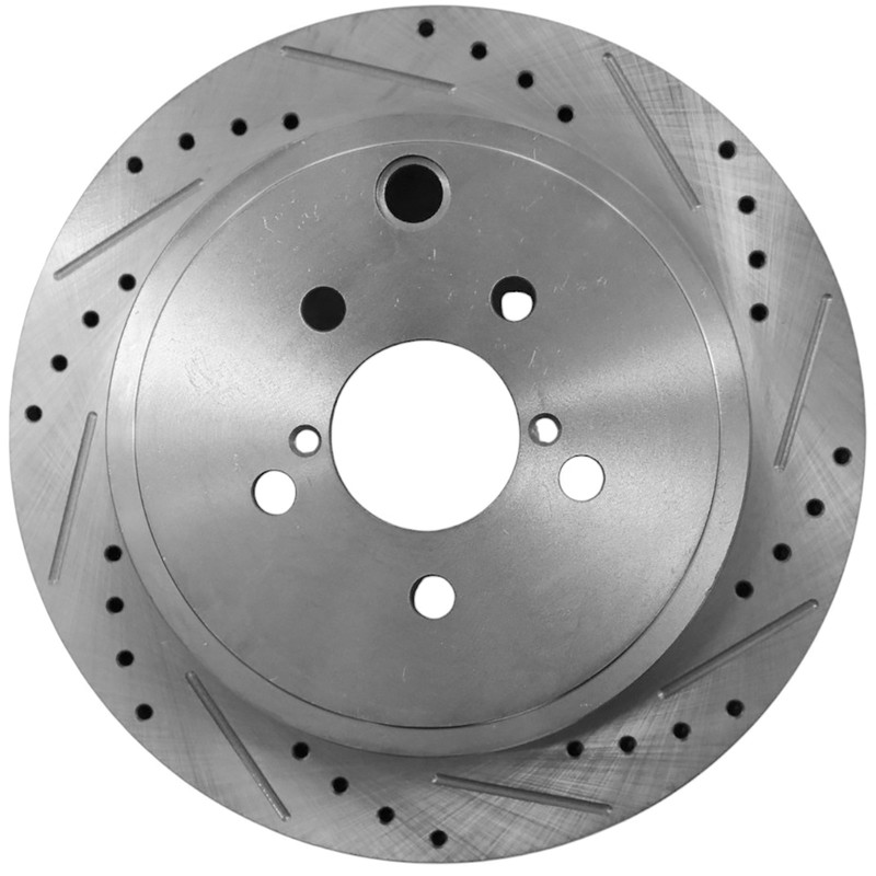 11.20" Rear Drilled & Slotted Disc Brake Rotors for Mini Cooper 2014-2019 1.5L gallery