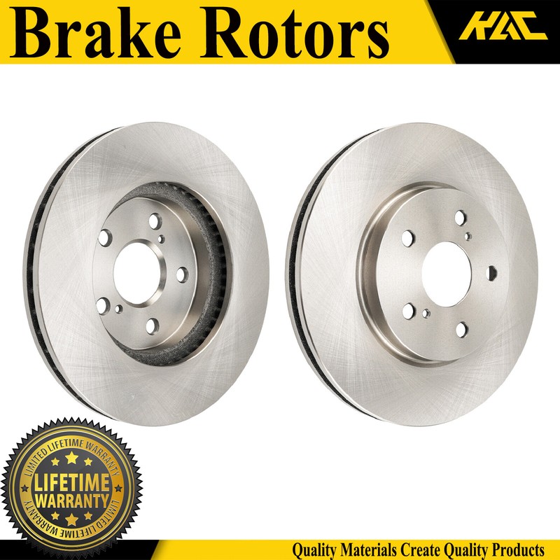 Pair Front Disc Brake Rotors for Toyota Avalon 2005-2007 Lexus ES300 2002-2003