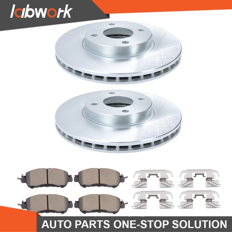 Labwork Front Disc Brake Rotor & Ceramic Brake Pad For Nissan Kicks 2018-2022 gallery