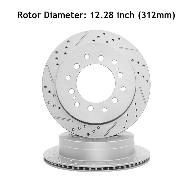 Rear Disc Brake Rotor+Ceramic Pads for Toyota 4Runner Sequoia FJ Cruiser GX470 gallery