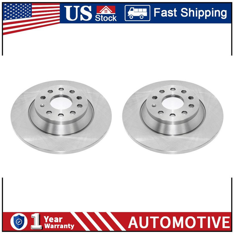 DuraGo Rear 2x Disc Brake Rotor For Audi Q3 PZ