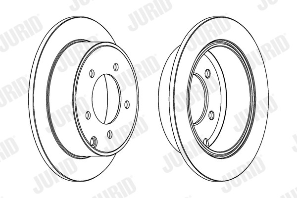 JURID 562857JC Brake Disc for Chrysler, Dodge, Jeep