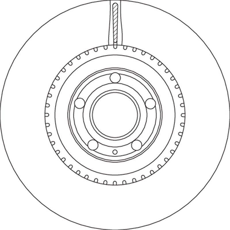 Brake Disc TRW DF4757S For AUDI (1 pcs) gallery