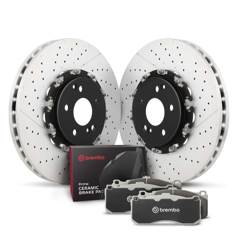 Brembo OE Front Disc Brake Kit with Ceramic Pads for Enhanced Stopping Power