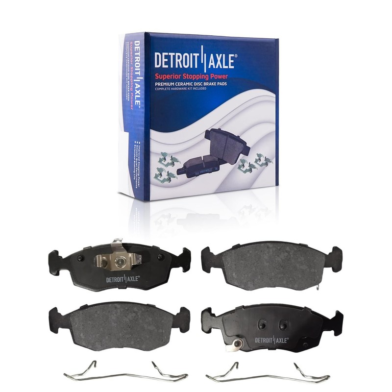 6pc Front Disc Brake Rotors and Ceramic Brake Pads Kit for 2013-2019 FIAT 500 gallery