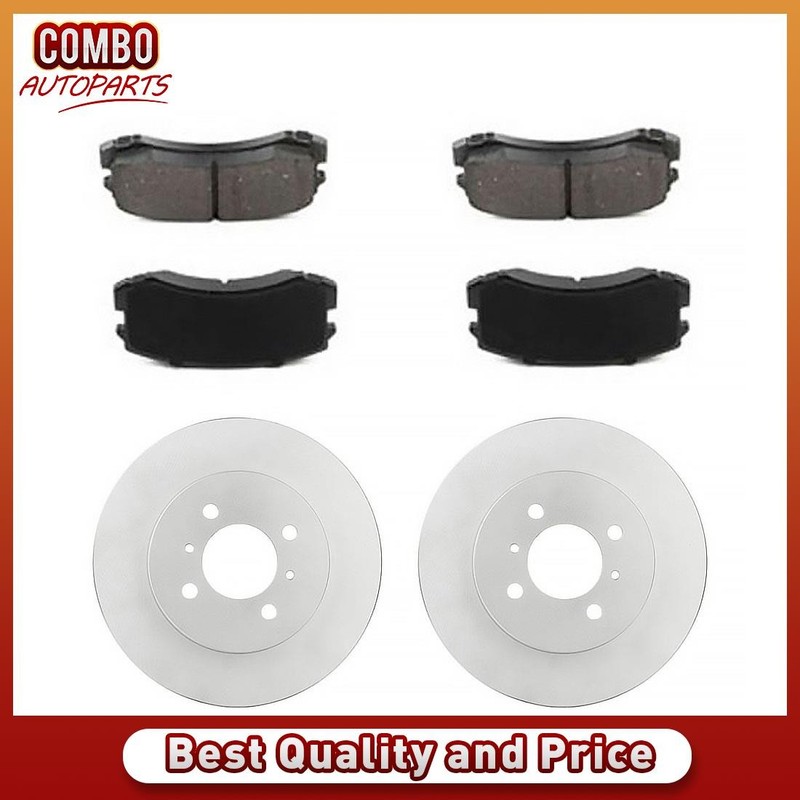 Front Brake Rotors Brake Pads Fits 2002-2007 Mitsubishi Lancer