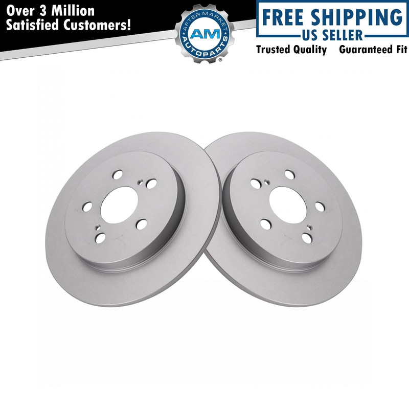 Rear Brake Rotor Set Fits 11-14 Lexus 09-10 Pontiac 09-22 Toyota