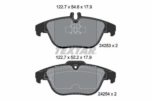 TEXTAR Brake Discs & Pads Front & Rear Braking Set Fits Mercedes-Benz C-Class gallery