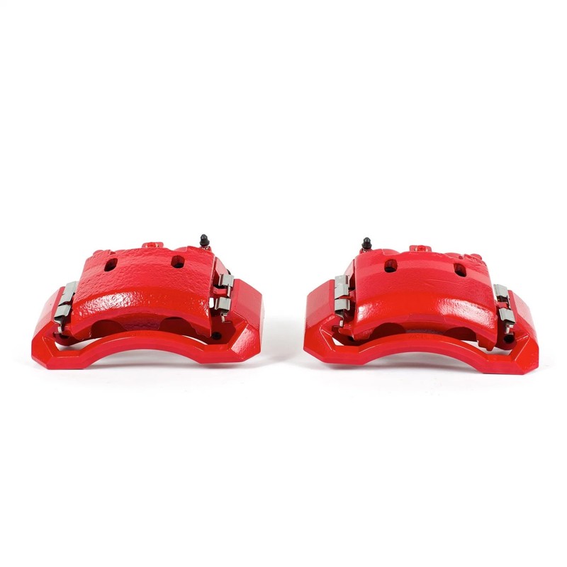 Power Stop S4890 Performance Front Brake Calipers Powder Coated Red Pair