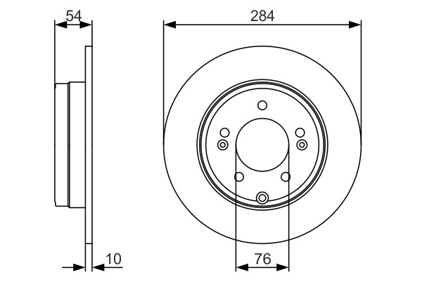 Bosch 0 986 479 A45 Brake Disc for Hyundai, Kia gallery