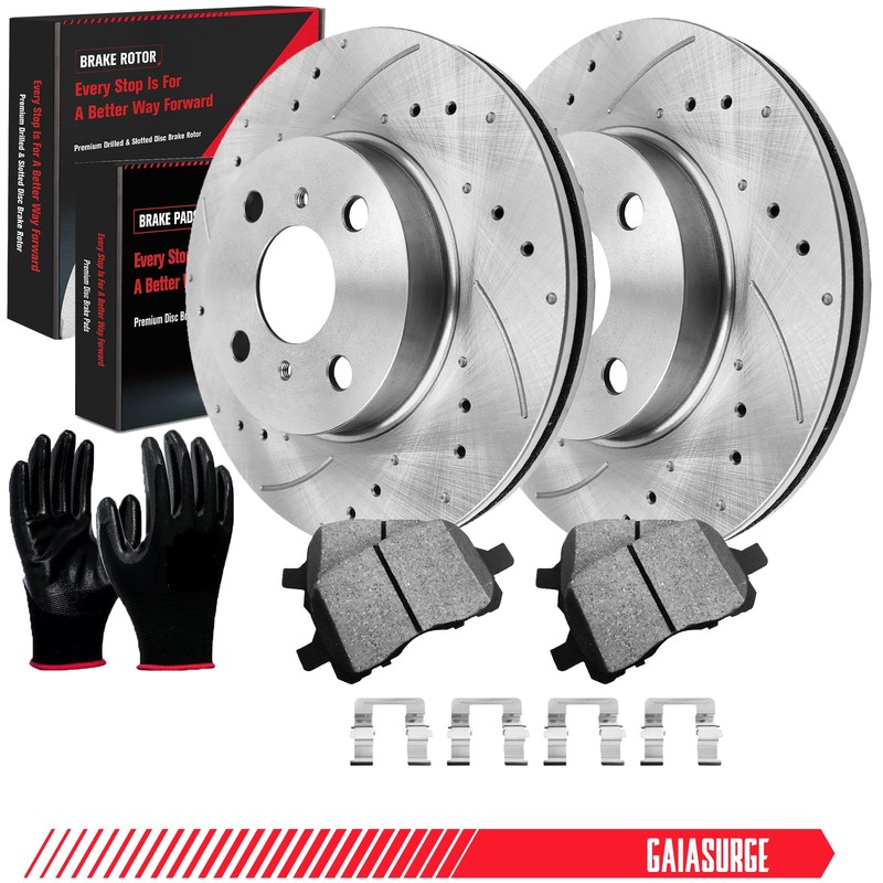 Front Disc Brake Rotors Ceramic Brake Pads for Chevrolet Prizm Toyota Corolla