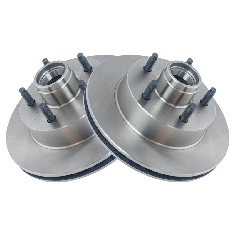 TRQ Front Disc Brake Rotor Pair Set of 2 for Mazda Ford Truck New gallery