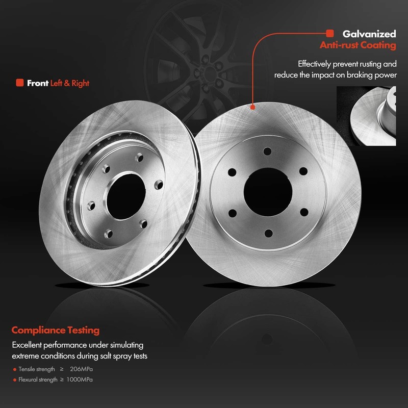 Front and Rear Disc Brake Rotors & Brake Pads for INFINITI QX56 Nissan Armada gallery