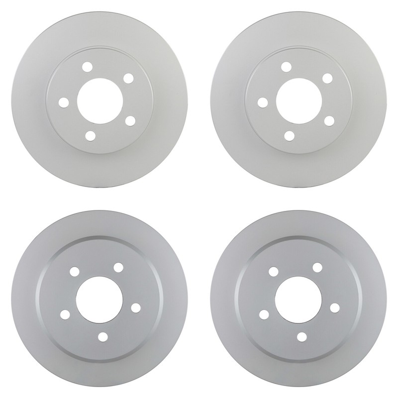 Bosch QuietCast Front Rear Rotors Disc Brake Pad Kit For Explorer Mountaineer