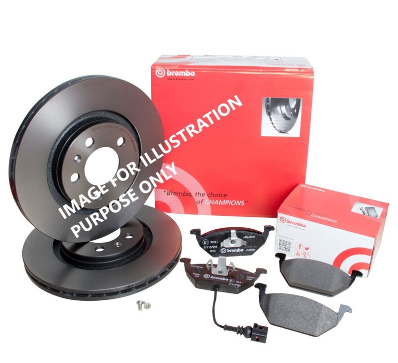 FOR MERCEDEZ C180 1.8 CGI W204 BREMBO FRONT BRAKE DISCS 288MM & BRAKE PADS SET