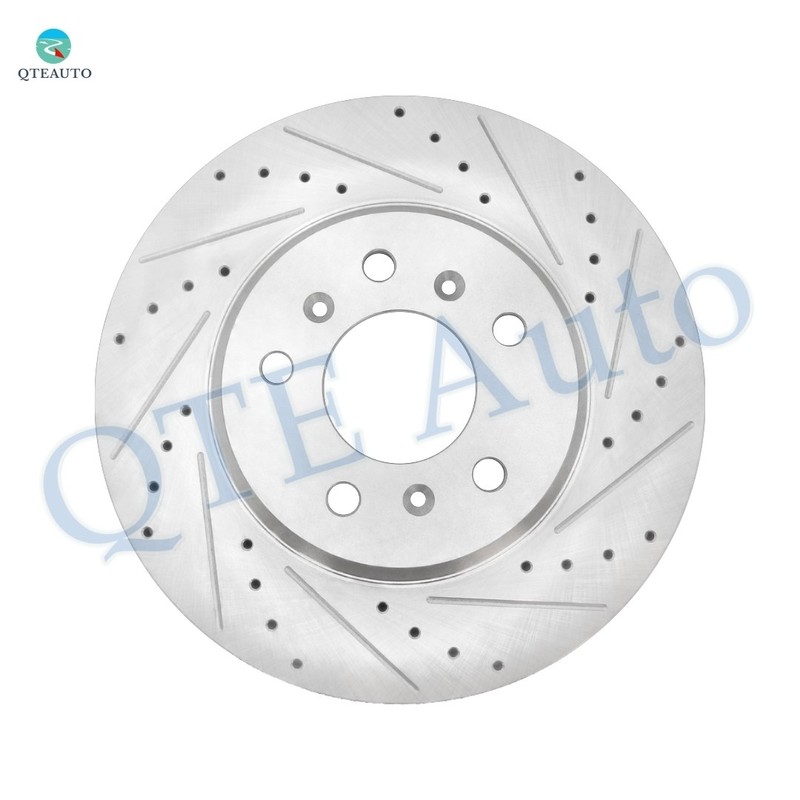 Front 303mm Drilled Slotted Disc Brake Rotors For 2006-2011 Buick Lucerne gallery