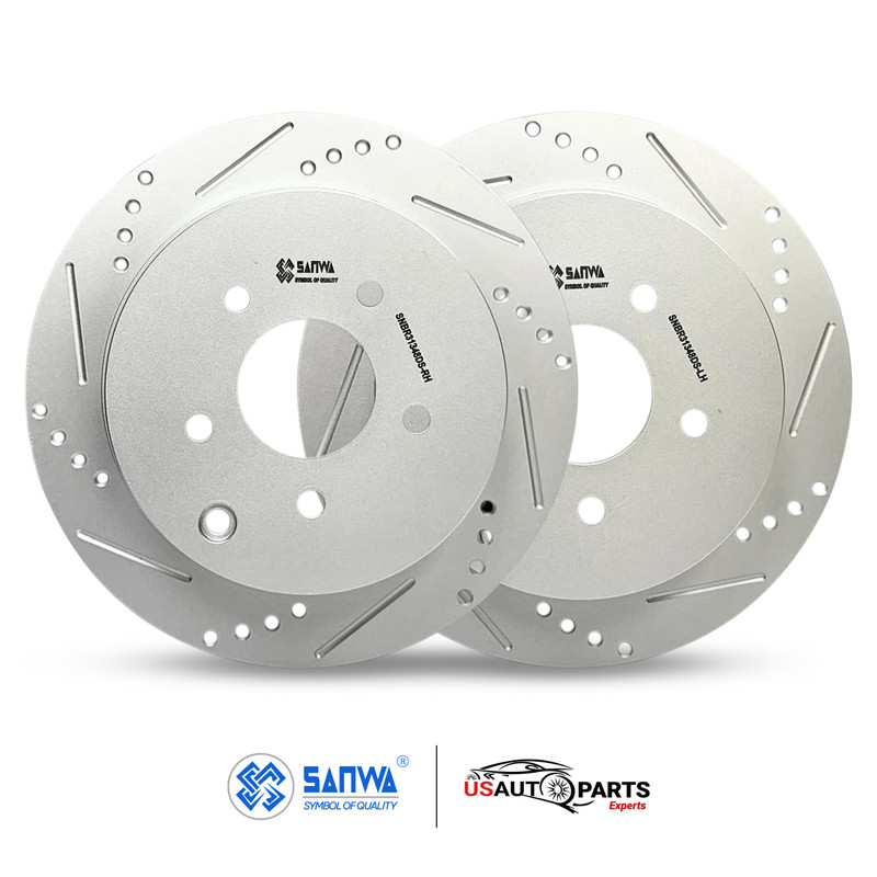 PAIR OF REAR RH/LH BRAKE ROTOR DS VENTED & GEOMET COATED 308 mm FOR QX60 13-24 gallery