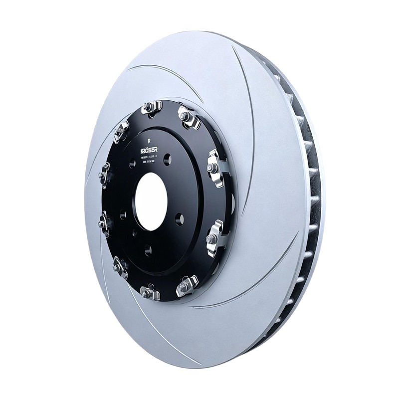 Two-Piece Front Floating Slotted Disc Brake Rotors For Nissan GT-R (07-12) R35 gallery