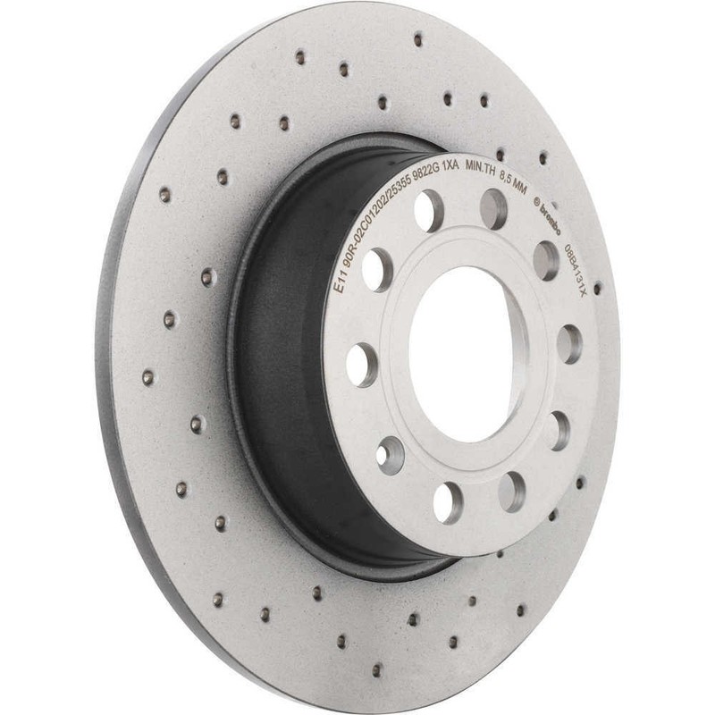 Disc Brake Rotor-Premium Xtra Cross Drilled UV Coated Rotor Brembo 08.B413.1X gallery