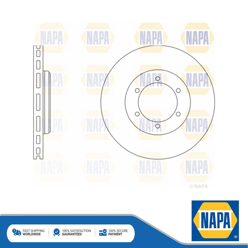 Fits Carbodies FX Fairway 1993-1996 LTI TX 1997-2018 1x Brake Disc Front NAPA