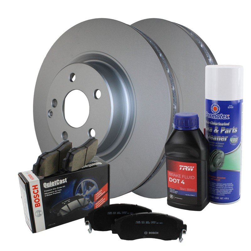 Front Brake Kit 330mm Rotors Bosch QuietCast Ceramic Pads For MB X204 GLK Class