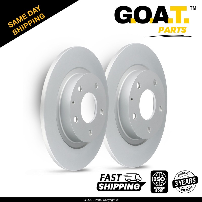 Rear Brake Rotors Set for 2014-2021 Mazda 6 Replacement 10.93 inch