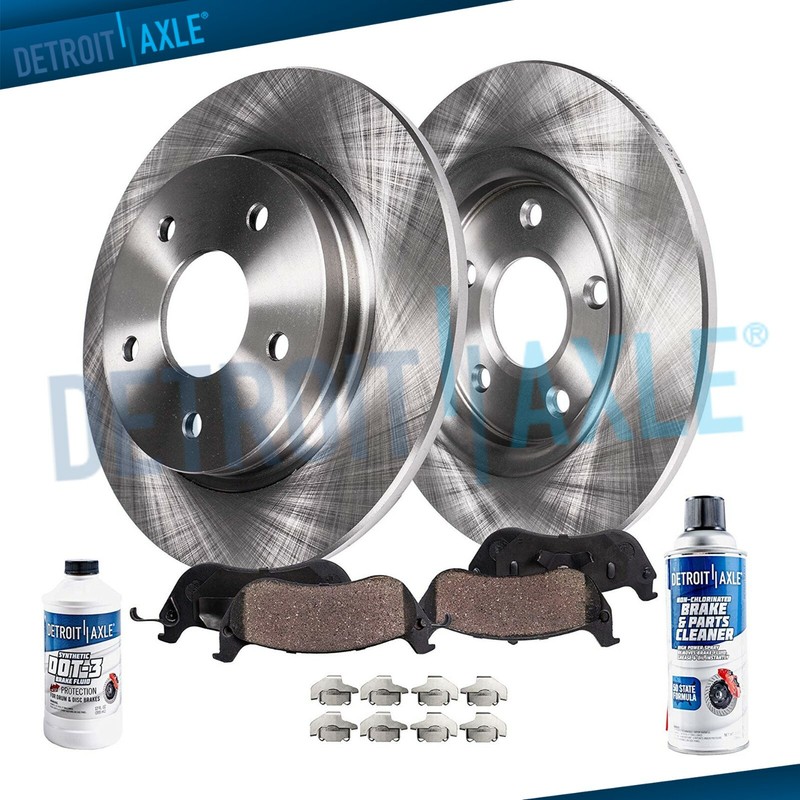6pc Rear Disc Brake Rotors + Ceramic Brake Pads for Acura ILX Honda Accord Civic