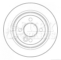 2x Brake Discs Pair Solid fits MINI CLUBMAN ONE R55 1.6D Rear 10 to 14 N47C16A gallery