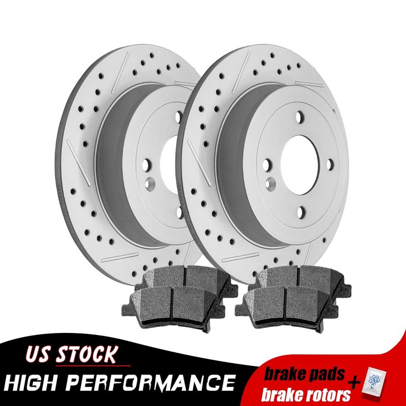 4 Lug 262mm Rear Disc Brake Rotors Pads for 2012 – 2022 Hyundai Accent Kia Rio
