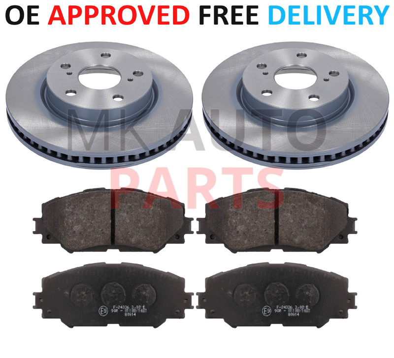 FOR TOYOTA NOAH VOXY 2.0 PETROL HYBRID FRONT BRAKE DISCS & PADS 2008 TO 2014