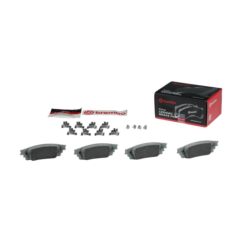 Brembo OEM Front & Rear Ceramic Brake Pads Kit For 2018-2021 Lexus NX300 gallery