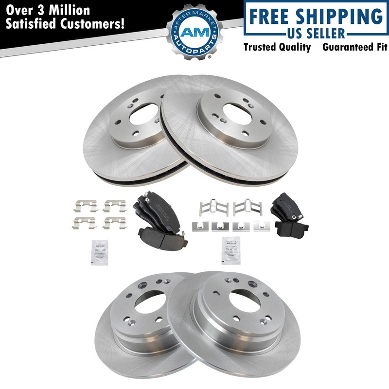 Front & Rear Semi Metallic Brake Pad & Rotor Kit for 99-03 Acura TL