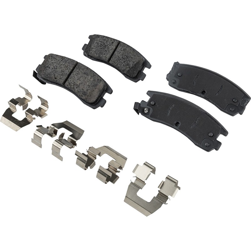 Brake Disc and Pad Kit For 2006-2010 Chevrolet Impala Rear LH RH Cross-drilled gallery