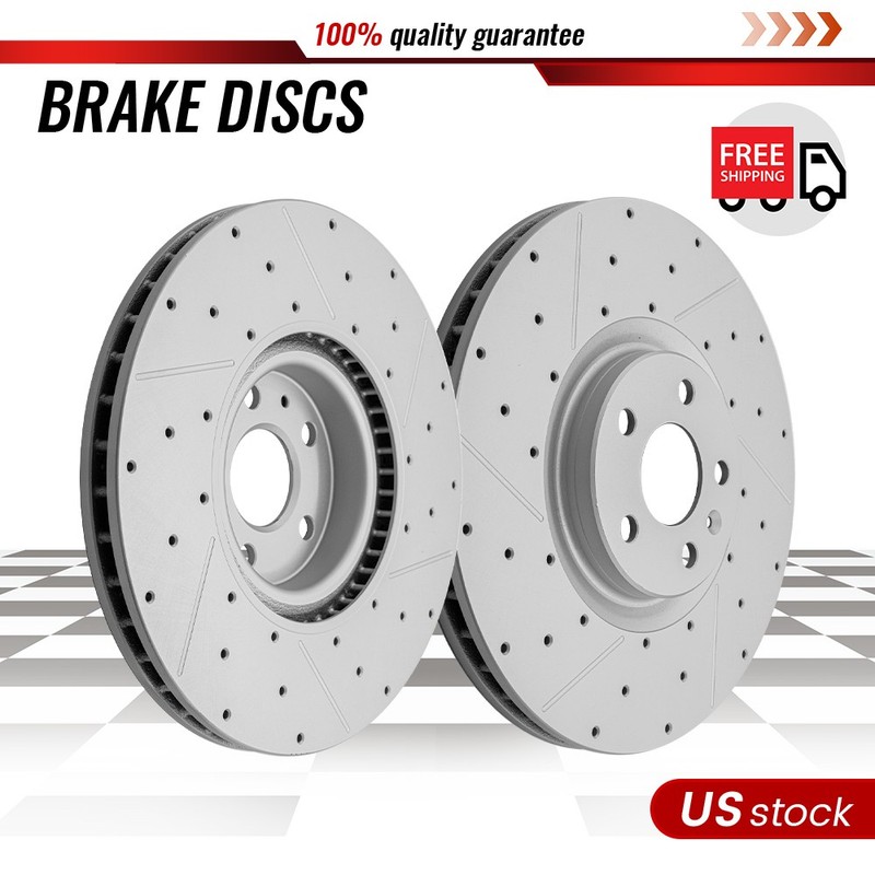 345mm Front Disc Vented Brake Rotors for Volvo S60 S90 V60 V90 XC40 XC60 XC90
