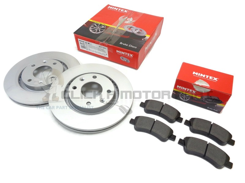 Mintex Front 2 Brake Discs & Pads Peugeot 1007 1.4 8V 1.4 16V 1.4 HDi 1.6 05-09