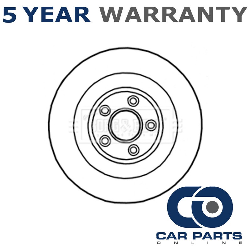 Brake Disc Rear CPO Fits Jaguar XF 2008-2015 XJ 2003- S-Type 2006-2008 C2D26352