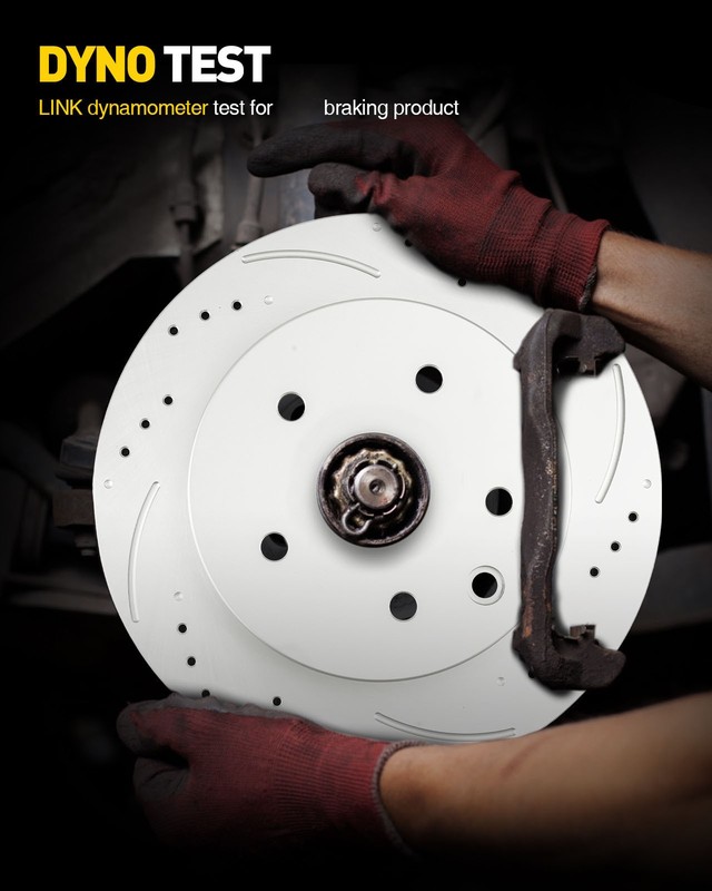 Rear Drilled & Slotted Disc Brake Rotors For 2008-2013 Toyota Highlander 31507 gallery