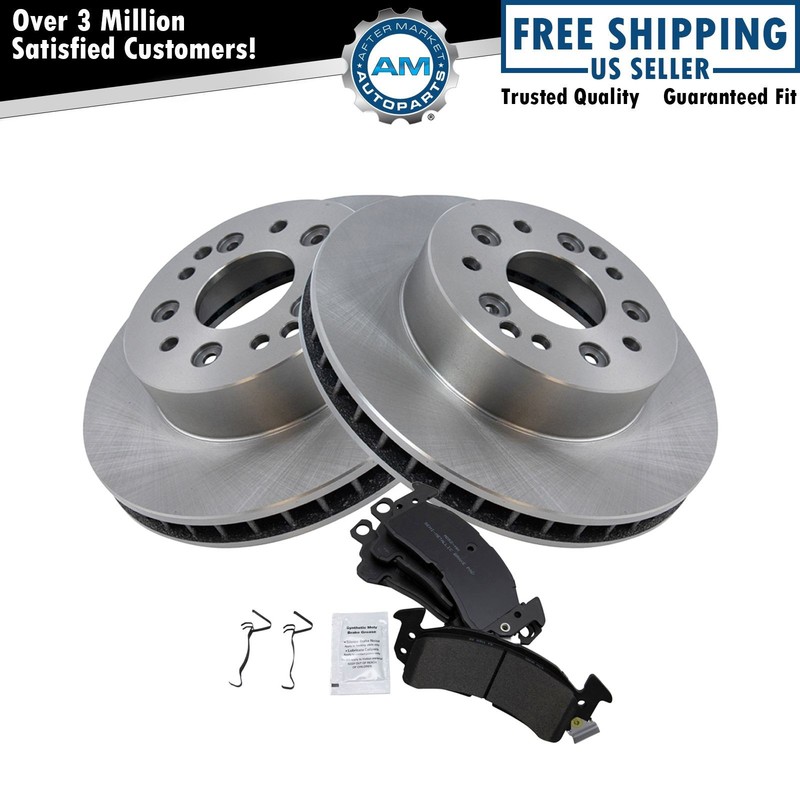 Front Brake Pad & Rotor Kit Semi-Metallic Fits 1969 Chevrolet Camaro