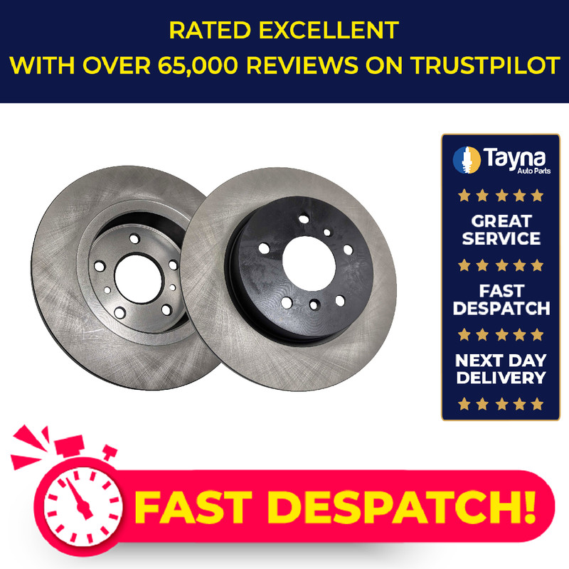 2x Brake Discs Pair Solid Rear 290mm NBD5497 NAPA Set 432064EA0A 432064EA0B New