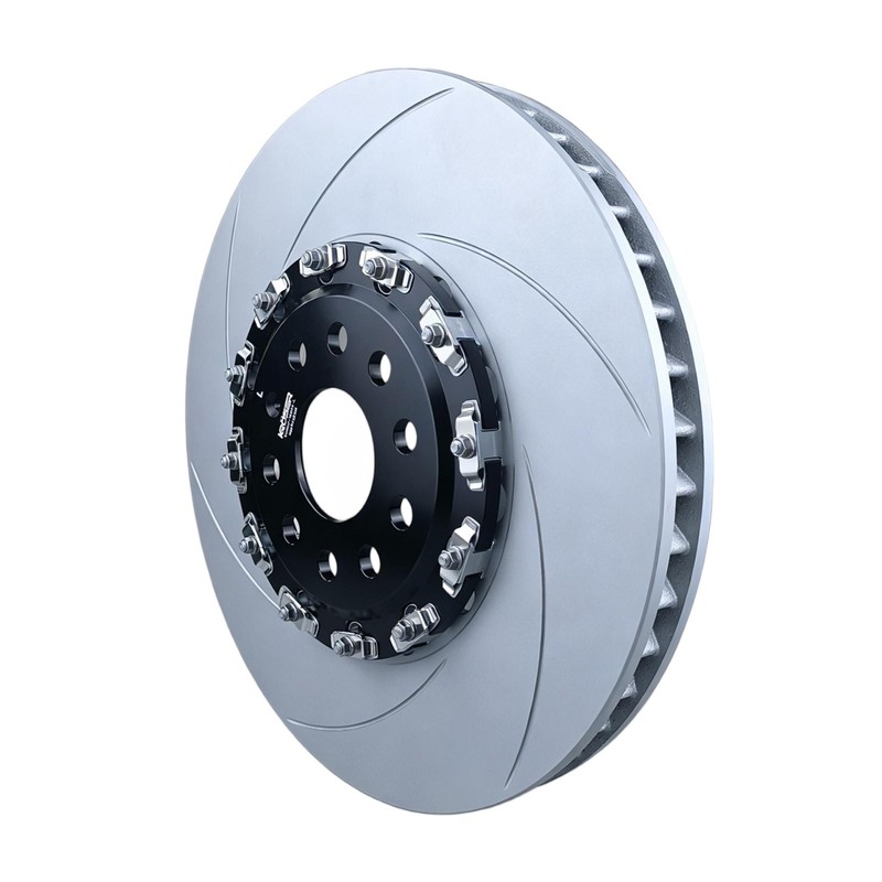 Two-Piece Front Floating Slotted Brake Rotors For AUDI S3 Golf R (22-25) A3 VW gallery