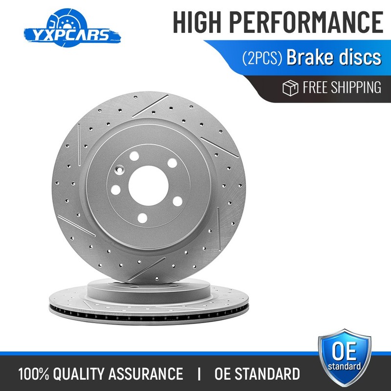 345mm Rear Disc Brake Rotors Kit for Ford Flex Explorer w/ Heavy Duty Brakes