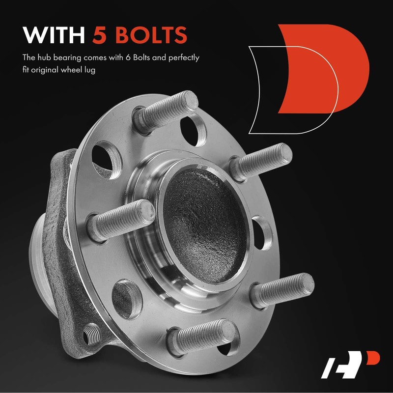 A-Premium Rear Drilled Rotor &Pad+Wheel Hub Bearing Assy for Chrysler Dodge Jeep gallery