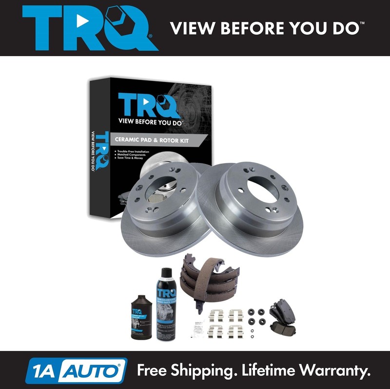 TRQ Ceramic Brake Pad & Rotor Kit Fits 2010-2015 Hyundai Tucson