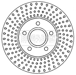 Fits Volvo V40 2012-2016 1.6 D MFD Front 1x Brake Disc 31341642 gallery
